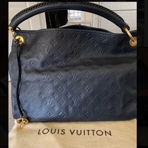 Louis Vuitton Navy Blue Tote